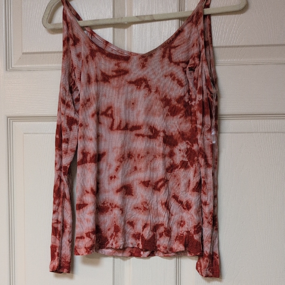 Rachel Pally Red and White Long Sleeve Top
